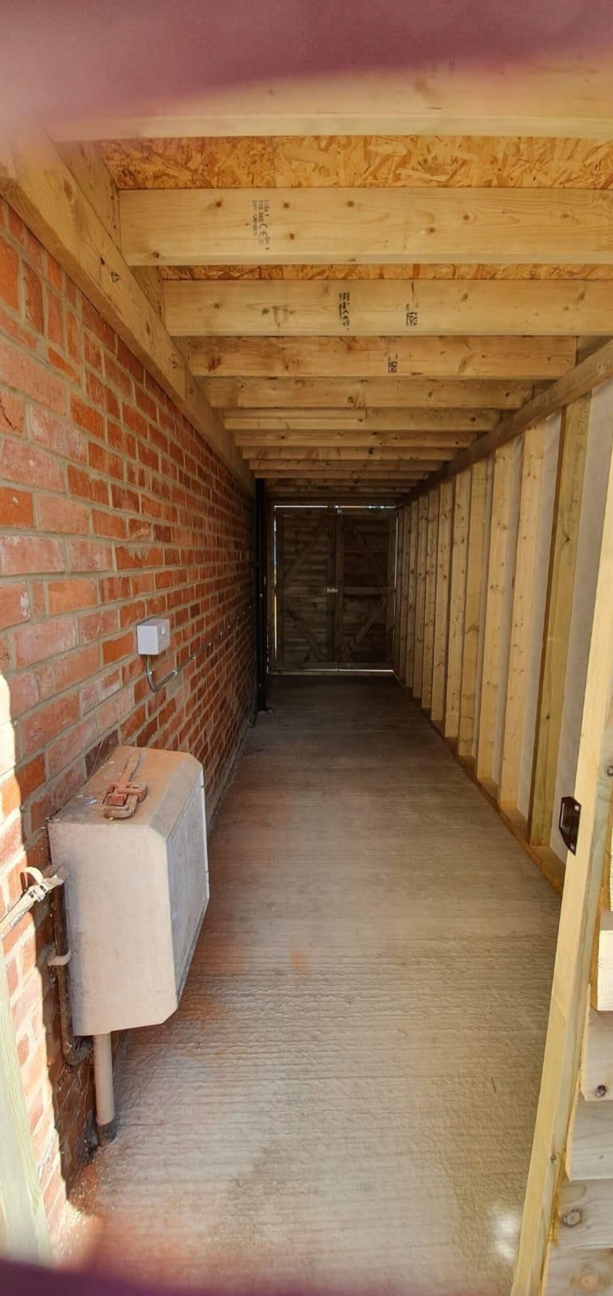 Pic of a residential shed building project in Tonbridge Kent by Malling Masonry