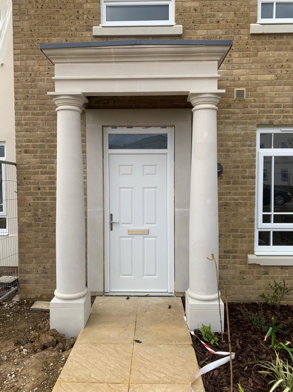 Stone Portico Design Adds style and Value - Trust Malling Masonry