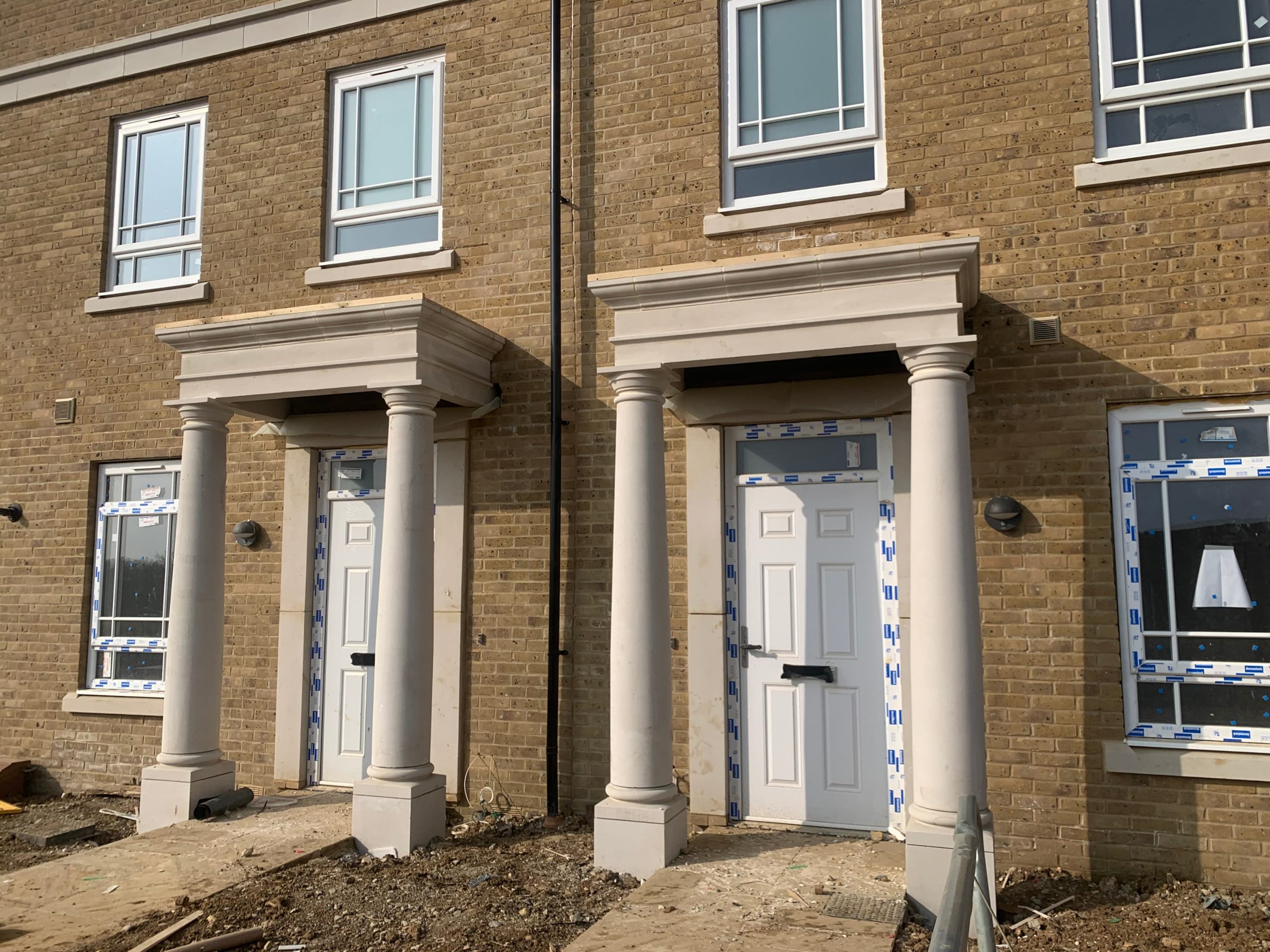 Beautiful stone portico ideas, porch pictures, and designs. For top kent entrance-porches built in the UK by Malling Masonry