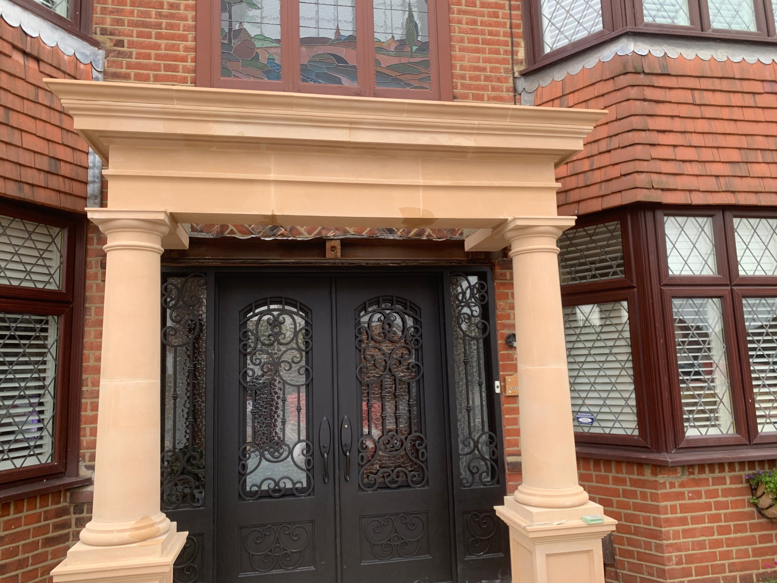Make A Grand Entrance with Bespoke Stone Portico Designs Porches - Malling Masonry