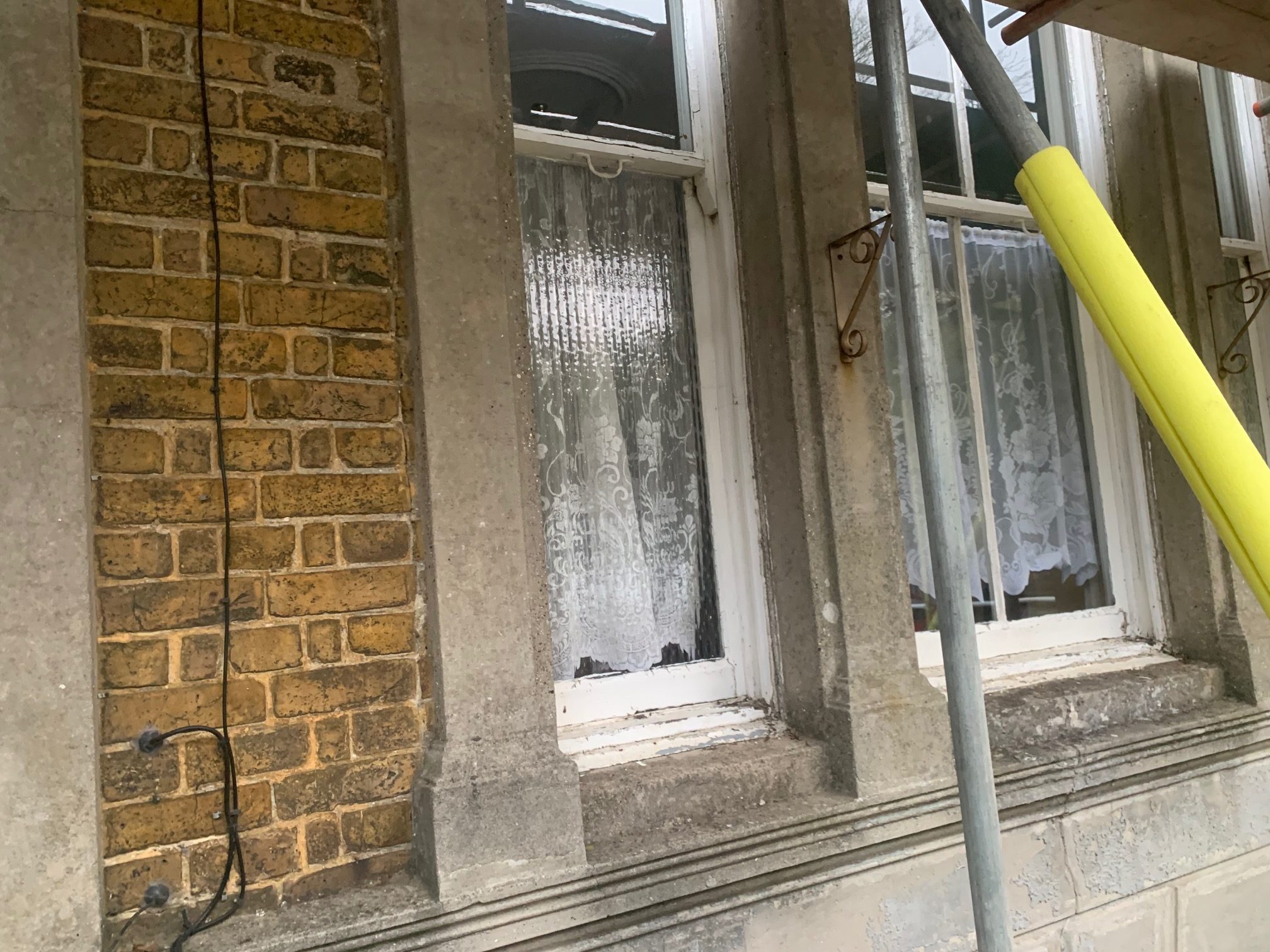 Malling Masonry Doff Cleaning service to restore Stonework to all elevations for this Kent residential property